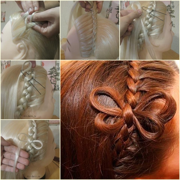 DIY Beautiful Braided Butterfly Hairstyle