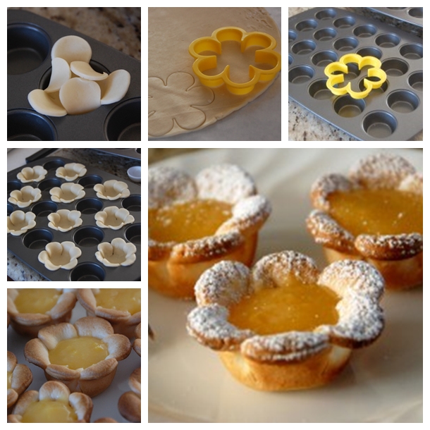 How to DIY Mini Lemon Flower Curd Tarts