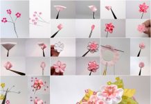 How to Make Japanese Ribbon Cherry Blossom DIY Ribbon Japanese Cherry Blossom