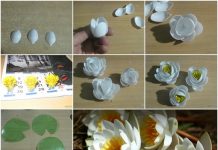How to Make Beautiful Lily from Recycled Plastic Spoons and Bottles DIY plastic spoon lily flower tutorial