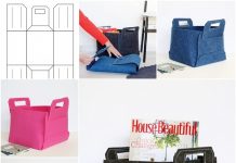 How to Make Easy Folded Felt Organizer