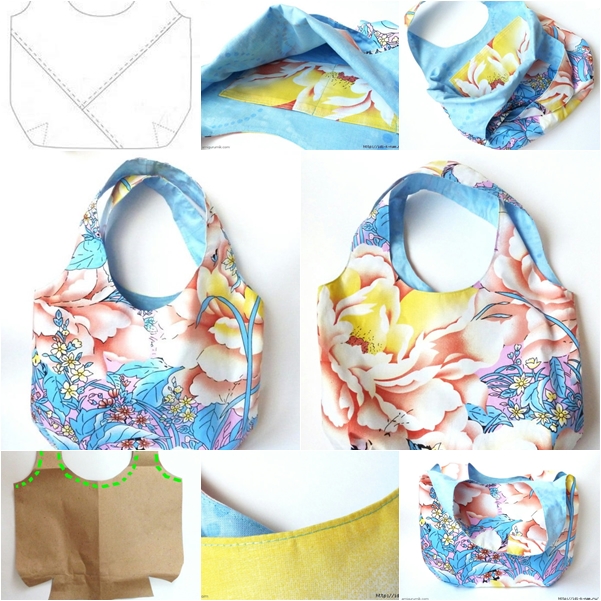 Fabric handbag for summer