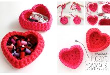 Heart Shaped Basket Free Crochet Patterns Heart Shaped Basket Free Crochet Patterns from Old T-shirts