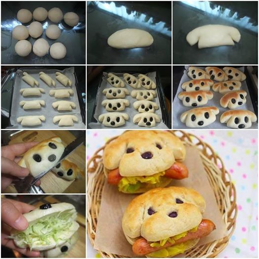 How to Bake Dog Shaped Hot Dog Sandwich