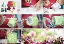 How to DIY Pretty Outdoor Hanging Plastic Bottle Vases Plastic-Bottle-Vases-Party-Decor