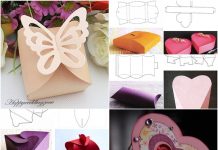 Beautiful Candy Gift Box Free Template Download candy box pattern