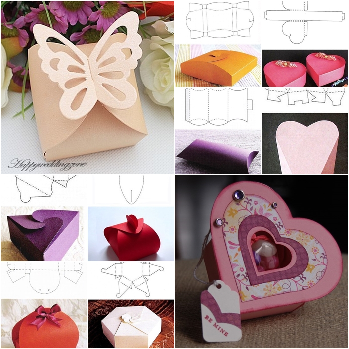 10+ Beautiful DIY Patterns of Candy Gift Box - Free Candy Gift Box Templates and Printables