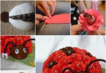 How to Make Chocolate Ladybug Flower Bouquet DIY Chocolate Ladybug Flower Bouquet tutorial