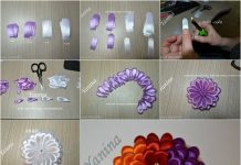 How to Make Colorful Ribbon Dahlia colorful ribbon dahlia