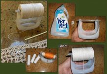 How to DIY Recycled Plastic Bottle Yarn Holder diy-plastic-bottle-yarn-holder
