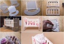 How to Make Cute Doll Crib from Cardboard and Popsicle Stick doll crib from cardbard and popsicle stick