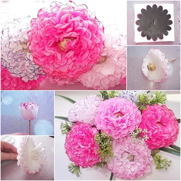 easy paper flower bouquet