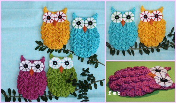 Crochet Crocodile Stitch Owl Free Patterns