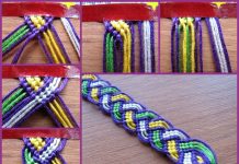 DIY Friendship Bracelet in Leaf Pattern-Video DIY Macrame Leaf Friendship Bracelet Tutorial-Video