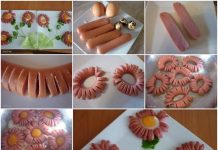 How to Make Hotdog Omelet Daisy Flower as Breakfast hotdog daisy