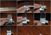 How to Make Easy Ribbon Bow with Fork Make Easy Ribbon Bow with Fork