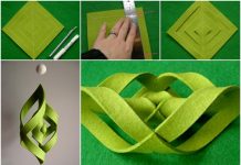 How to DIY 3D Felt Ogee Wind Chime 3d felt orgee ornament