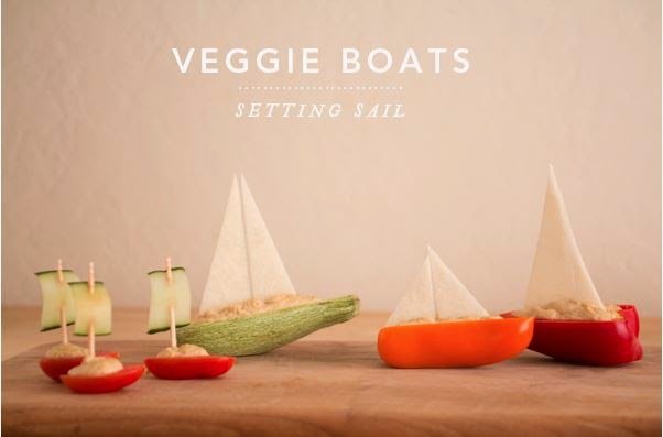 DIY Salad Vegetable Boat Appetizer Recipe