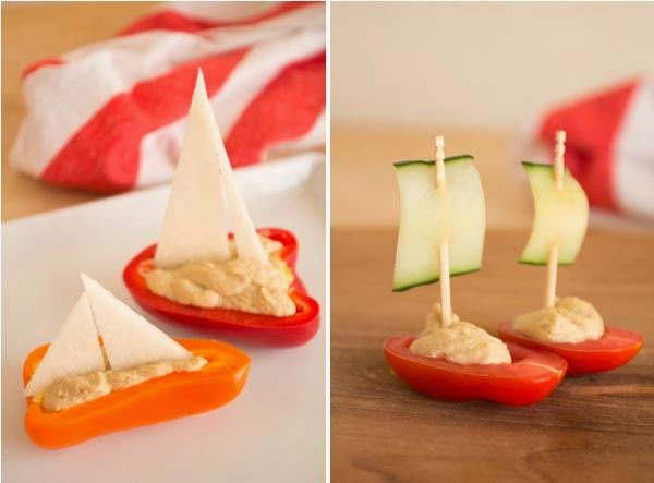 DIY Salad Vegetable Boat Appetizer Recipe 9