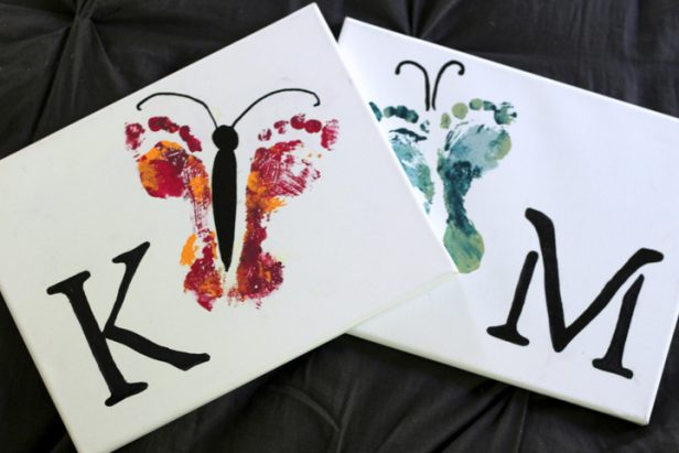 DIY Footprint Butterfly Art Tutorial