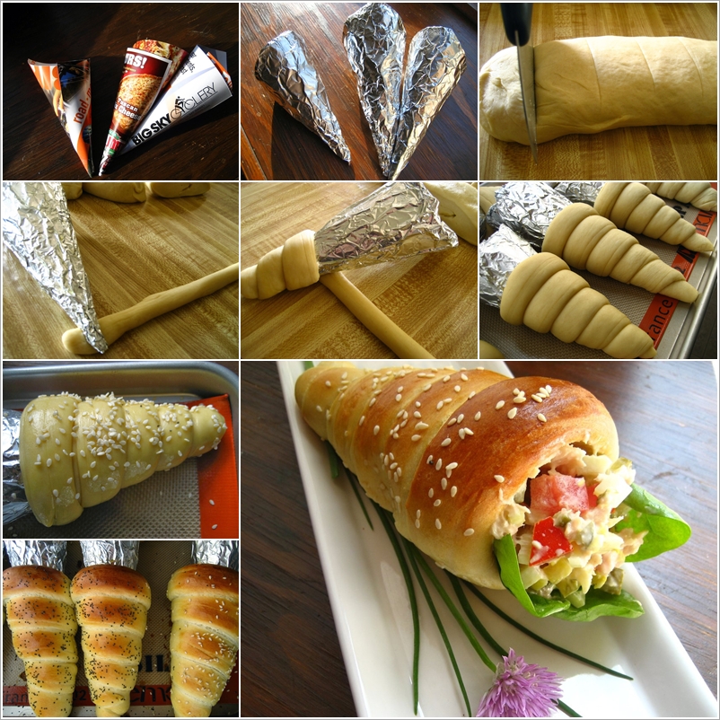 DIY bread cone