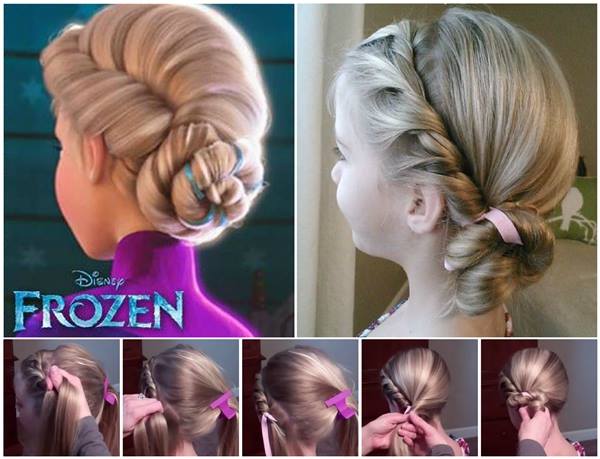 DIY Disney Elsa Frozen Coronation Hairstyle Tutorial - Elsa Hairstyle diy