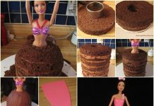 How to Make Adorable Barbie Skirt Cake barbie cake