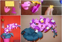 How to Make Crepe Paper Orchid Flower Bouquet crepe paper orchid