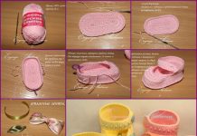 How to DIY Pretty Crochet Baby Booties with Ribbon Bow crochet baby booties