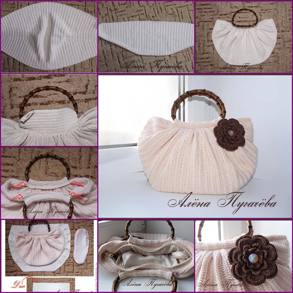 DIY crochet handbag free pattern