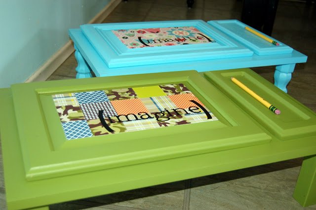 DIY Cabinet Door Art Desk for Kids Tutorial