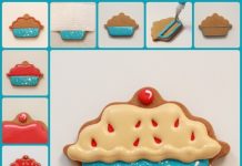 How to Make Decorated Cherry Pie Cookie decorated cherry pie cookie