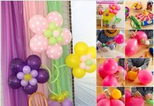 How to Make Beautiful Balloon Flower Decoration DIY Balloon Flower Party Decoration
