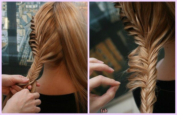 DIY Herringbone Braid Updo Hairstyle Tutorial