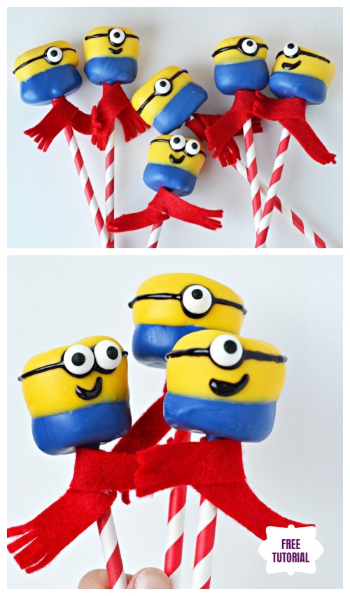 DIY Minion Marshmallow Pops in 4 Easy Steps - Easy Tutorial