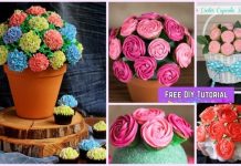 DIY Rose Flower Cupcake Bouquets Tutorials DIY Rose Flower Cupcake Bouquets Tutorials