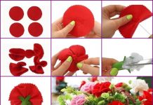 How to DIY Easy Felt Carnation Flower Basket DIY Felt Carnation Flower Bouquet Basket
