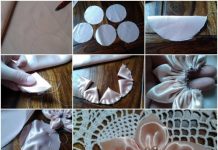 How to Make Easy Satin Flower in Smart Way five petal satin flower