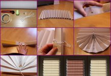 How to Make Pull-Up Paper Window Shade DIY fold paper window shade-DIY Fan Roman Shade Tutorial
