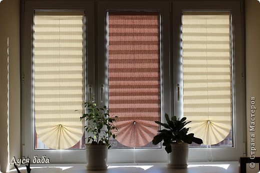 DIY fold paper window shade-DIY Fan Roman Shade Tutorial