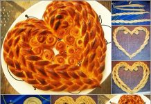 DIY Heart Shaped Twist Bread Tutorial heart shaped bread