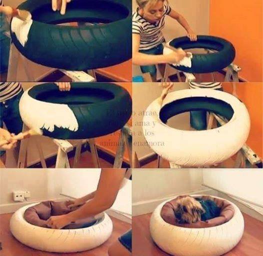 pet bed from tire