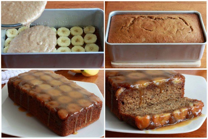 How to DIY Caramel Banana Upside Down Bread