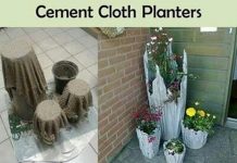 How to DIY Cement Cloth Planter (Video) DIY Cement Cloth Planter tutorial - Video