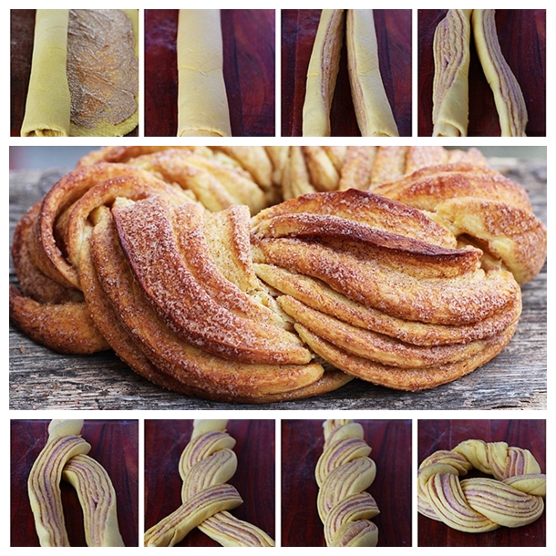 How to DIY Braided Cinnamon Wreath