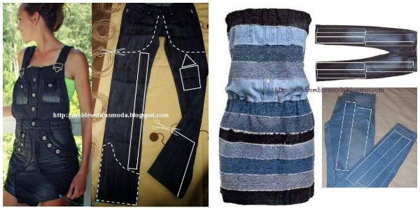 Tag et bad Mistillid mærke DIY Ideas to Refashion Old Jeans Free Templates - Repurpose Old Jeans