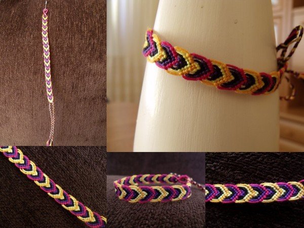 DIY Macrame Leaf Friendship Bracelets (Video)