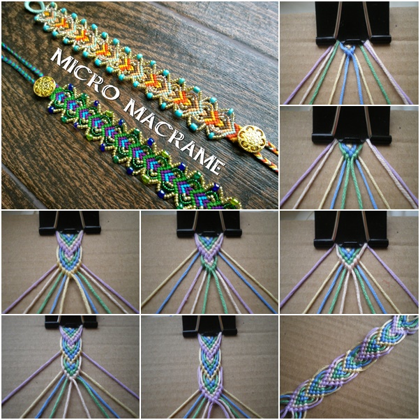 DIY Macrame Leaf Friendship Bracelets (Video)