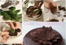 DIY Chocolate Leaf for Cake Decorating (Video) How to make chocolate leaves cake topper decorating tutorial with video