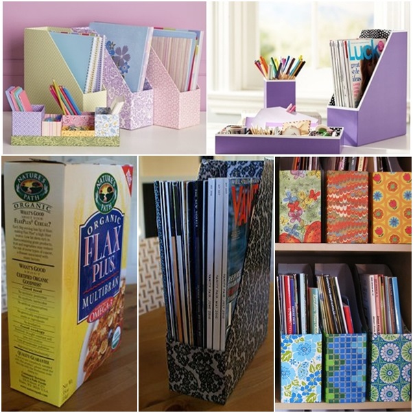 DIY maganize file organizer